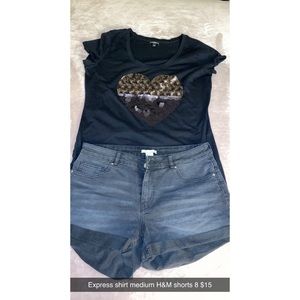 H&M shorts 8 black